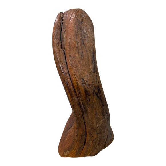 Vintage Hand Carved Wooden Virgin Mary Figure 8.5" Rustic Religious Decor Statue - Picture 8 of 8